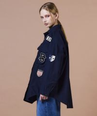 DSC / ミリタリーポプリン ジャケット TOPS Night STORE | ダブル