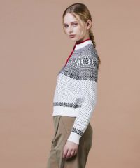 ESSENTIAL / スノー柄 ノルディックニット TOPS Night STORE | ダブル