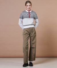 ESSENTIAL / スノー柄 ノルディックニット TOPS Night STORE | ダブル