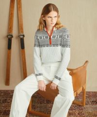 ESSENTIAL / スノー柄 ノルディックニット TOPS Night STORE | ダブル