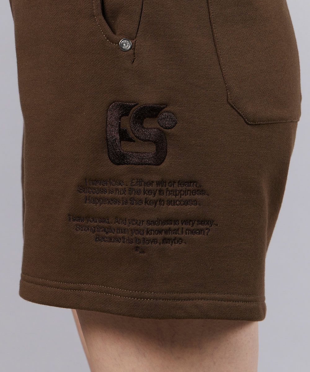 ESSENTIAL / ロゴ裏毛ショートパンツ BOTTOMS Night STORE | ダブル