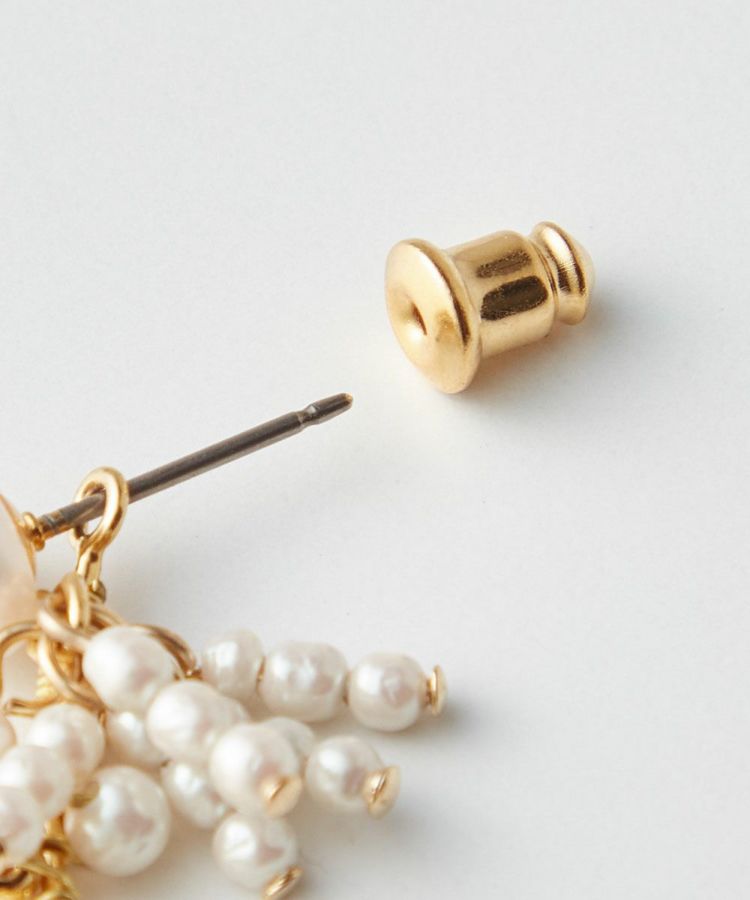 BLACK FRIDAY対象】DSC / 2WAYフラワーパールピアス GOODS Night STORE