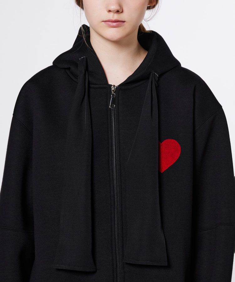 DSC / ハートワッペンジップパーカー TOPS Night STORE | ダブル