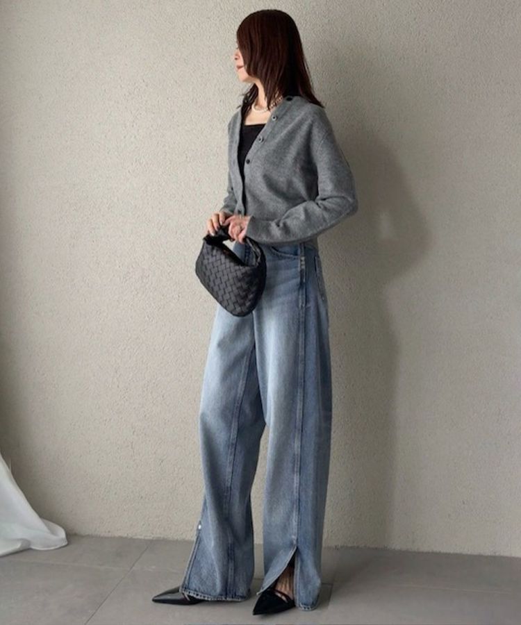 AKKO×Sov. / スリットヘムバギーパンツ BOTTOMS Night STORE | ダブル