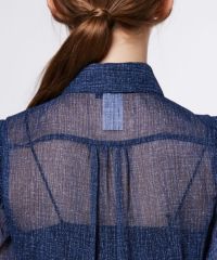 BLACK FRIDAY対象】DSC / デニムプリントシフォンブラウス TOPS Night