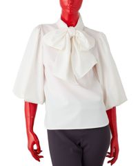 AKKO×Sov. / ボウタイパフスリーブブラウス（WEB限定） TOPS