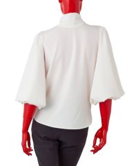 AKKO×Sov. / ボウタイパフスリーブブラウス（WEB限定） TOPS