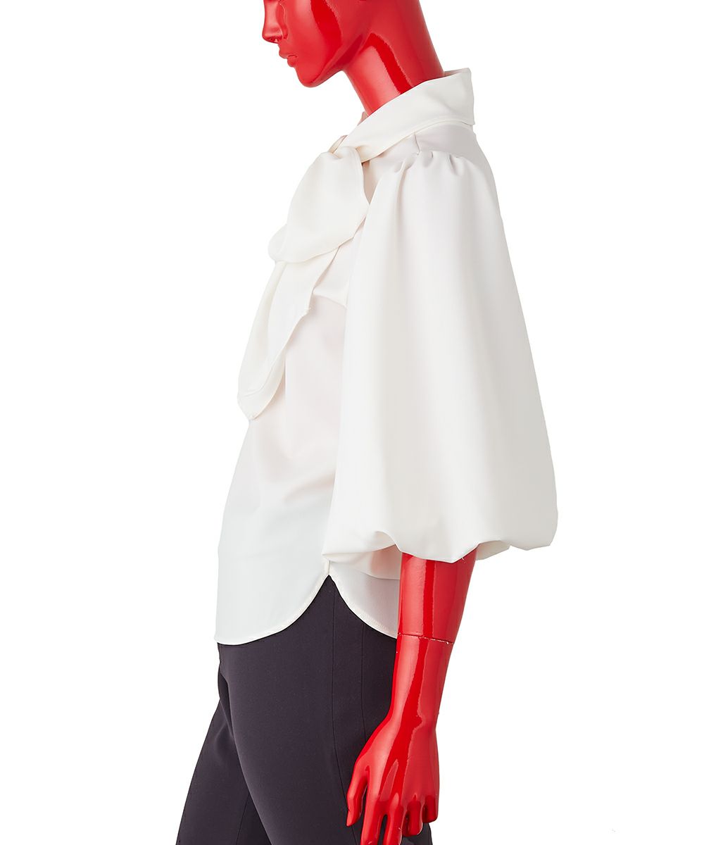 AKKO×Sov. / ボウタイパフスリーブブラウス(WEB限定) TOPS AKKO×Sov. / ボウタイパフスリーブブラウス(WEB限定) TOPS