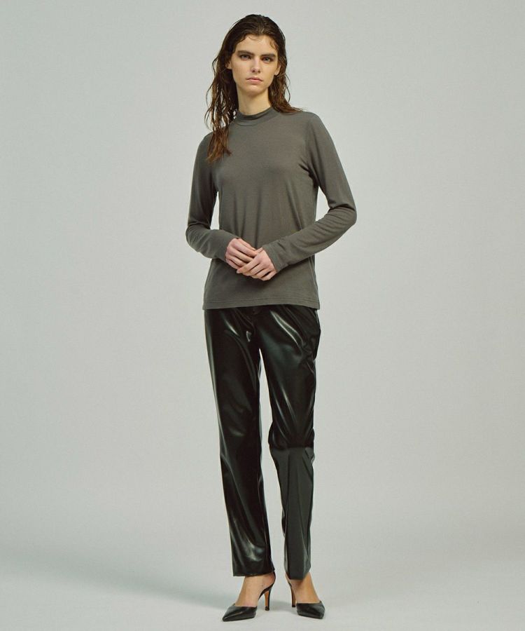 OSLOW/ レザーストレートパンツ OSLOW Night STORE | ダブル