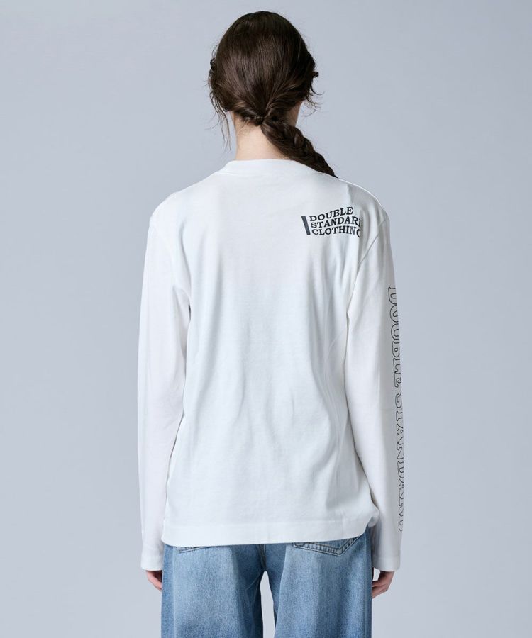 【ダブルスタンダードクロージング】ベア ワッペン スケボ ロンT 長袖Tシャツ白 2480726556.jpg?1736650867