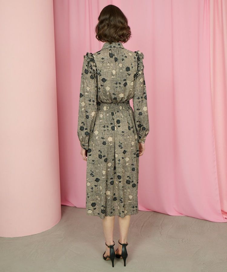 CORCOVADO / トリコットジャージ プリーツフリルドレス CORCOVADO