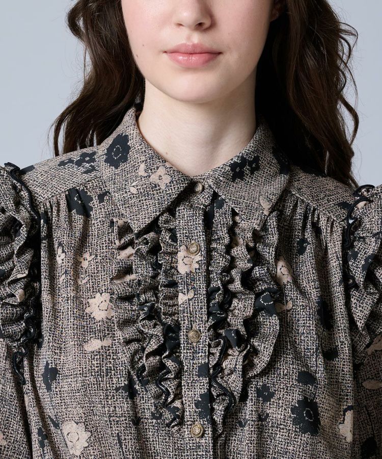 CORCOVADO / トリコットジャージ プリーツフリルドレス CORCOVADO