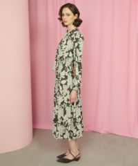 定価8.3万　CORCOVADO トリコットジャージボウタイドレス　36サイズ CORCOVADO / トリコットジャージ ボウタイドレス CORCOVADO Night