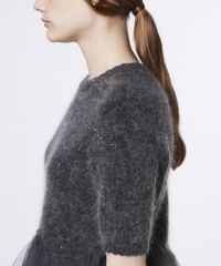 Sov. / フリルチュールペプラムニット(SALE) TOPS Night STORE