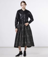 Sov. / バックフリルレザーショートブルゾン OUTERS Night STORE