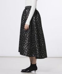 Sov. / ヒョウ柄ジャガードスカート BOTTOMS Night STORE | ダブル