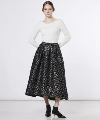 Sov. / ヒョウ柄ジャガードスカート BOTTOMS Night STORE | ダブル