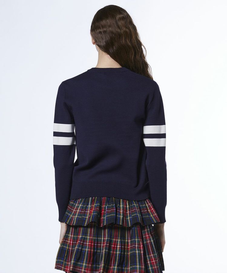 未使用級✨ダブスタ　2023　DSC / Y ロゴニット　ピンク　38 未使用級✨ダブスタ 2023 DSC / SNOWY ロゴニット ピンク 38 TOPS