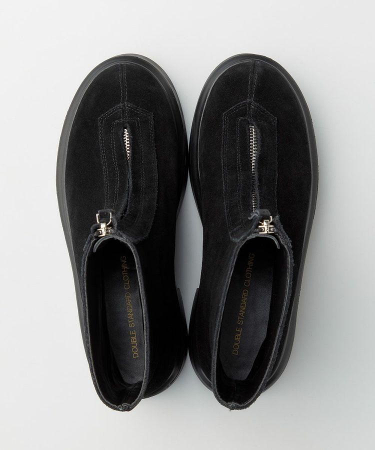 DSC / フロントジップ ショートブーツ GOODS Night STORE | ダブル