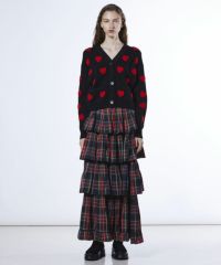 DSC / SNOWY ハートカーディガン TOPS Night STORE | ダブル