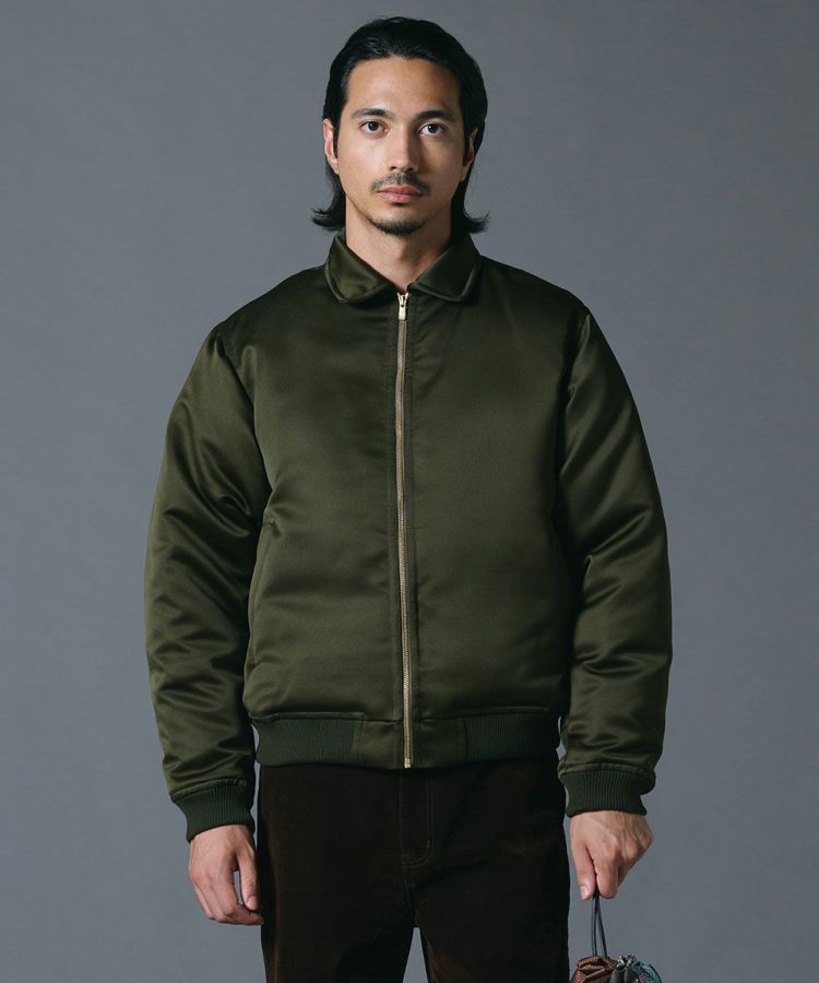 BLACK FRIDAY対象】D/him 二重織サテンブルゾン OUTERS Night STORE