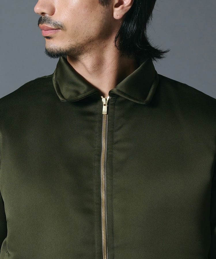 BLACK FRIDAY対象】D/him 二重織サテンブルゾン OUTERS Night STORE