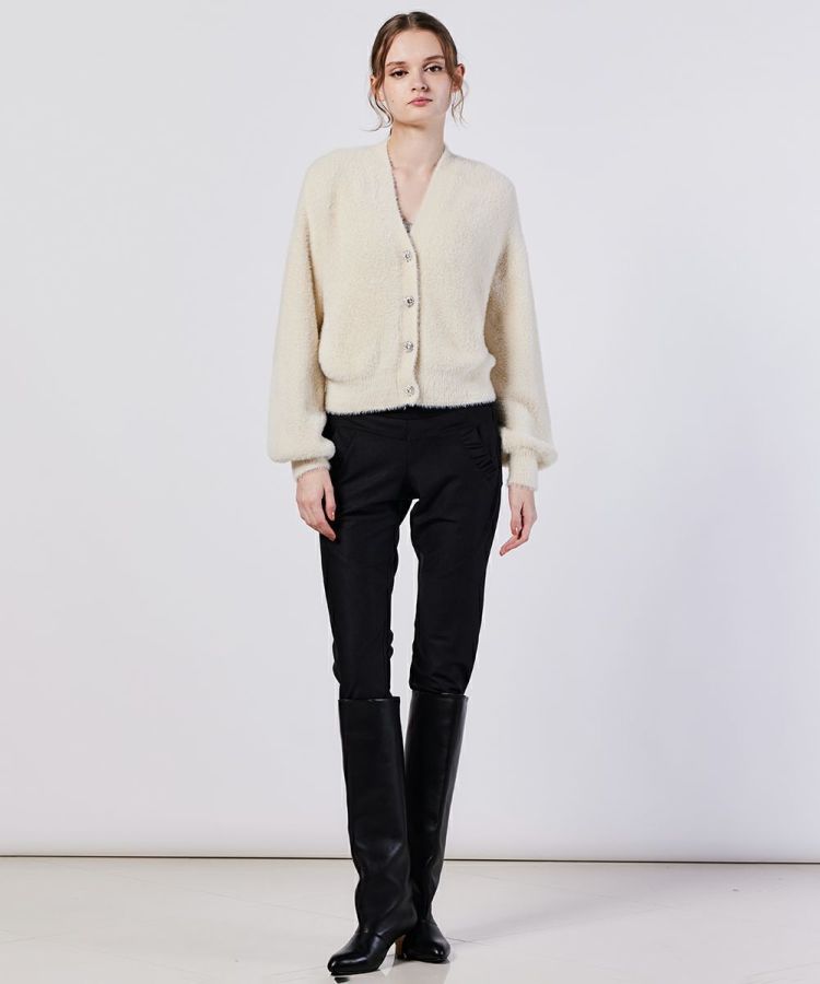 Sov. / シャギーモールカーディガン TOPS Night STORE | ダブル