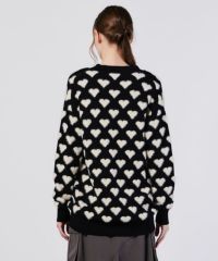 DSC / ハートシャギーモールカーディガン TOPS Night STORE | ダブル