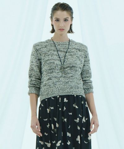 Sov. / パール刺繍ニットトップス TOPS Night STORE | ダブル