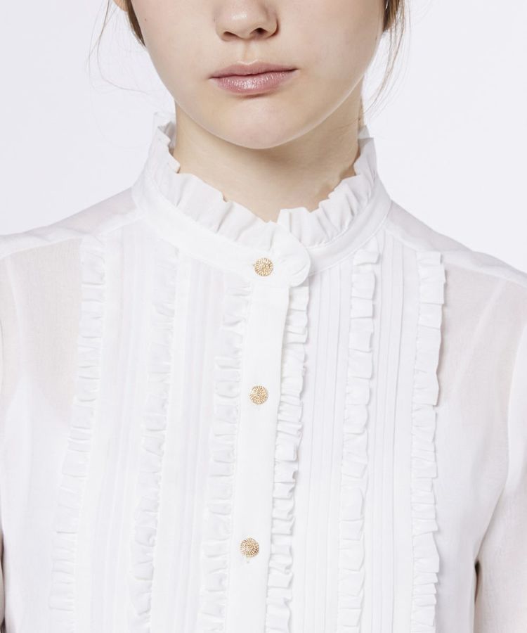 Sov. / フリルシフォンブラウス(予約) TOPS Night STORE | ダブル