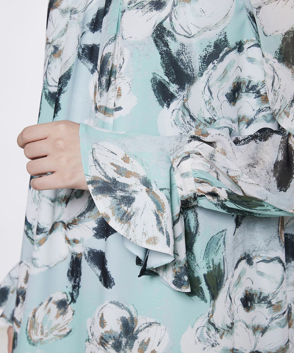 Sov. / フラワーシフォンワンピース DRESS Night STORE | ダブル