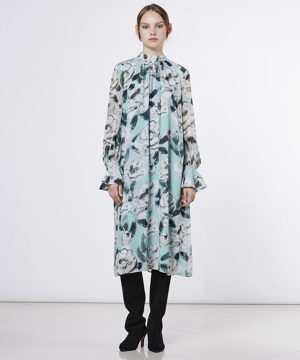 Sov. / フラワーシフォンワンピース DRESS Night STORE | ダブル