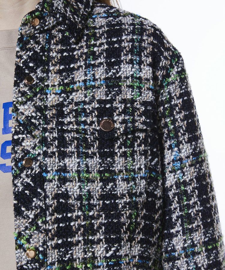 sov. ソブ　ダブルスタンダードクロージング　ツィードジャケット　総柄　ラメ DSC / MIXツイードジャケット OUTERS Night STORE | ダブル