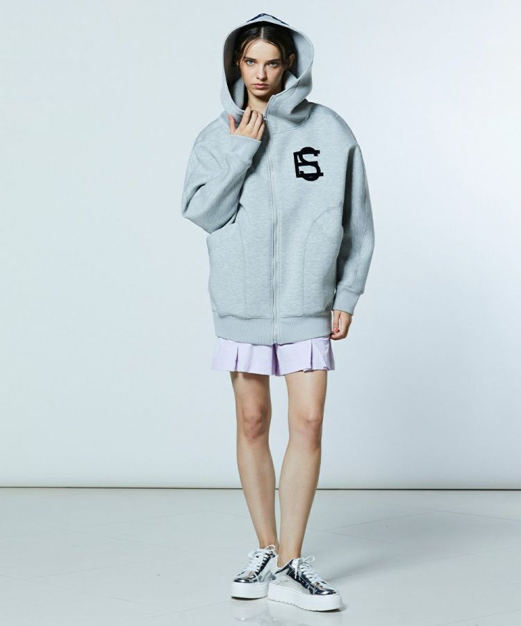 ダブルスタンダードクロージングESSENTIALダンボールロゴジップフーディー ESSENTIAL / ダンボールロゴジップフーディー(WEB限定) TOPS Night