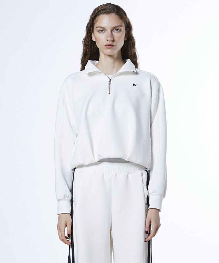 【新品】レザレクション　ハーフジップ　プルオーバー　白　メンズＬ 新品】レザレクションハーフジッププルオーバー白メンズL