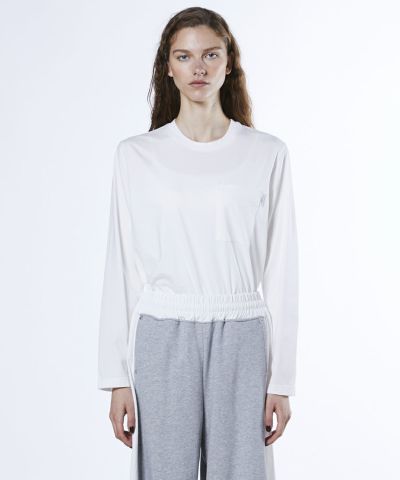 ESSENTIAL / 天竺アシンメトリーロンT TOPS Night STORE | ダブル