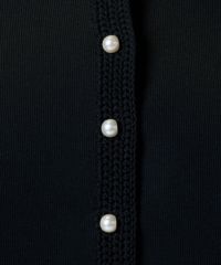 24AW コルコバード プリーツカラーカーディガン　ブラック PORTRAIT CARDIGAN