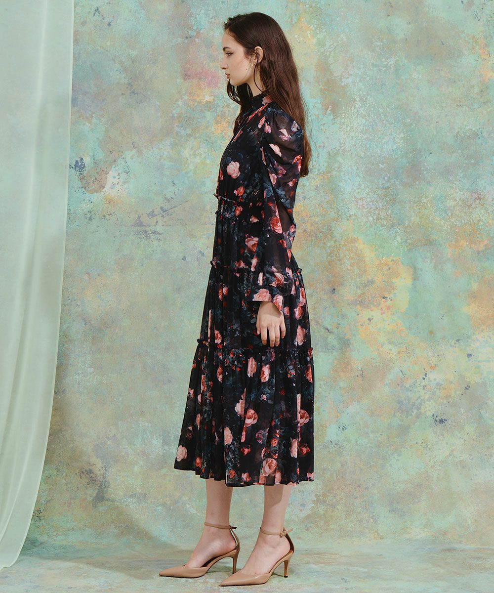 CORCOVADO / シフォンフラワードレス CORCOVADO Night STORE | ダブル