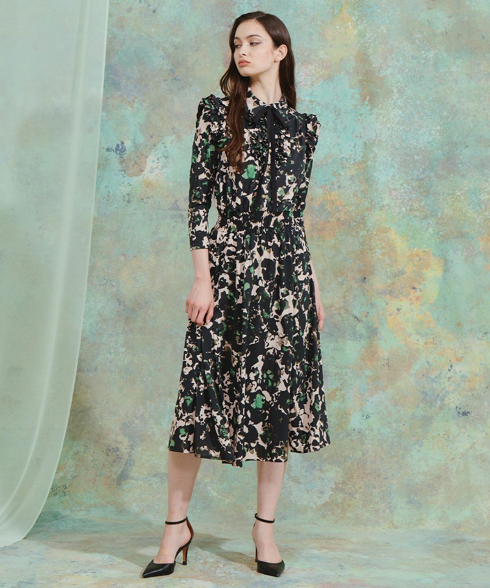 CORCOVADO / トリコットジャージ フリルフロントドレス CORCOVADO