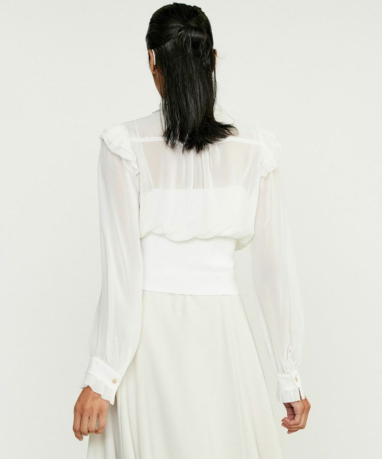 Sov. / ギャザーフリルデザインブラウス TOPS Night STORE | ダブル