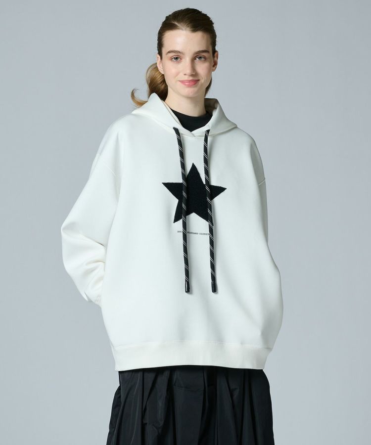 DSC / スター刺繍 フードパーカー(WEB限定) TOPS Night STORE | ダブル