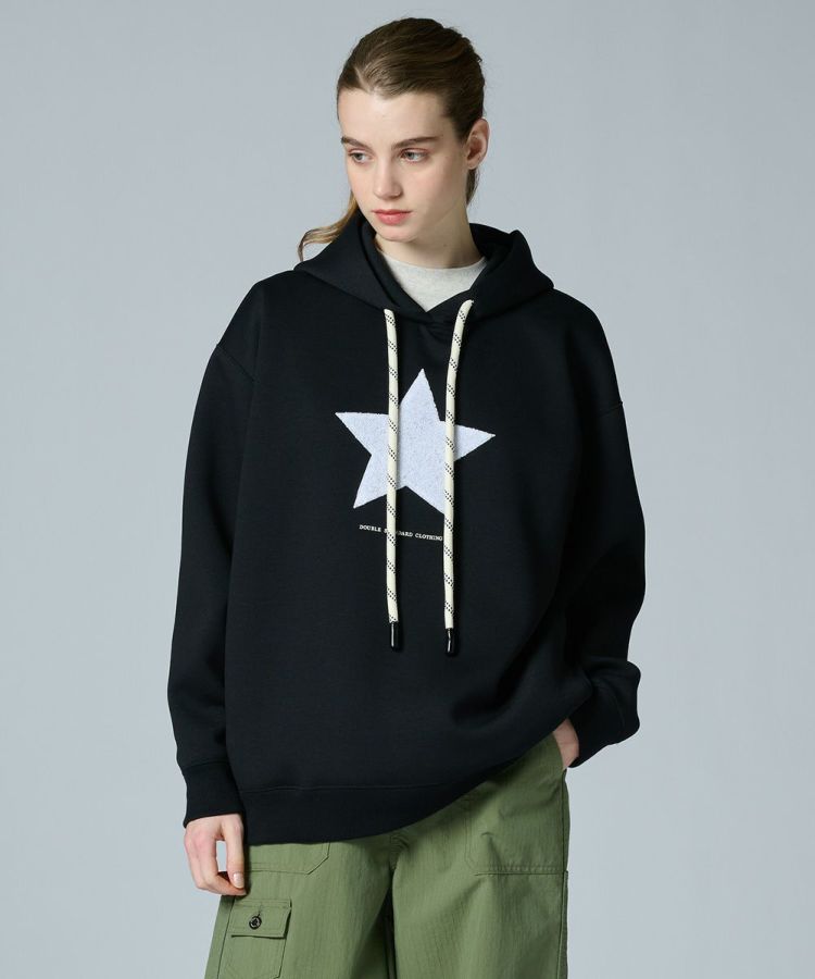 DSC / スター刺繍 フードパーカー(WEB限定) TOPS Night STORE | ダブル