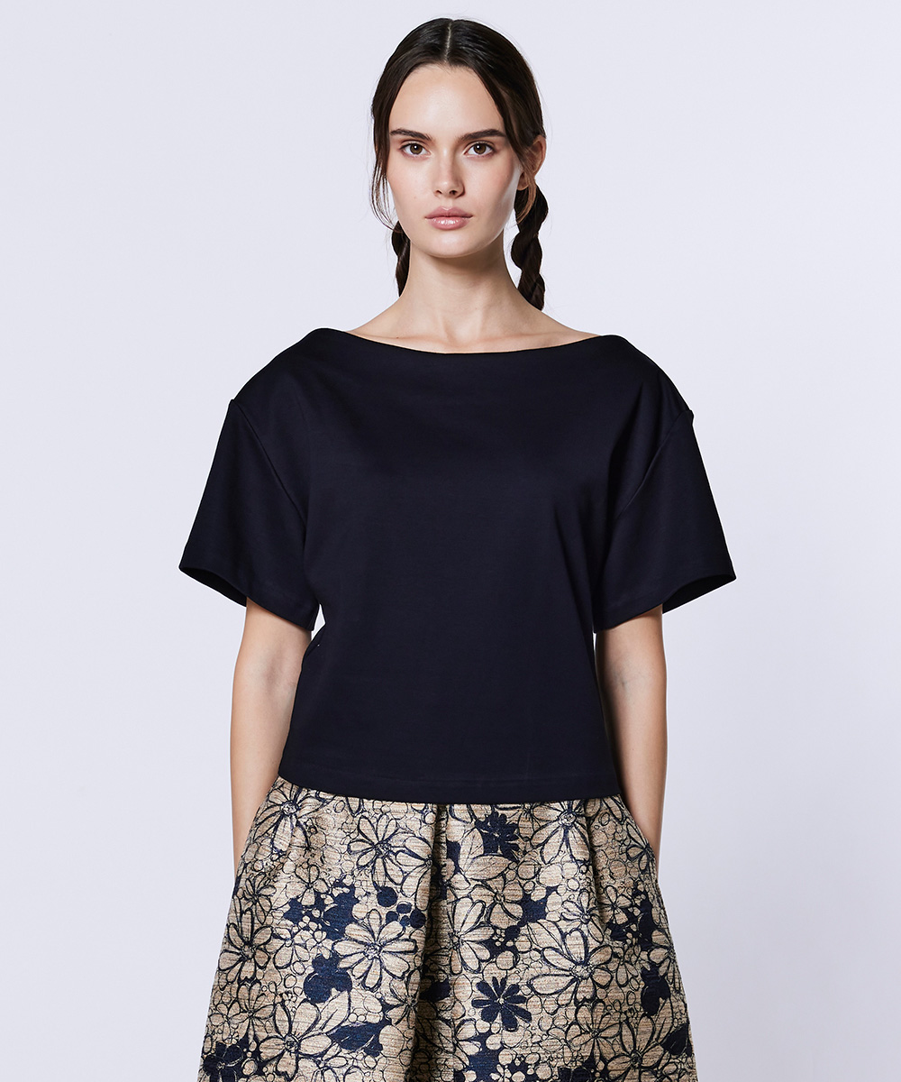 Sov. / ベアコットンボートネックトップス TOPS Night STORE | ダブル