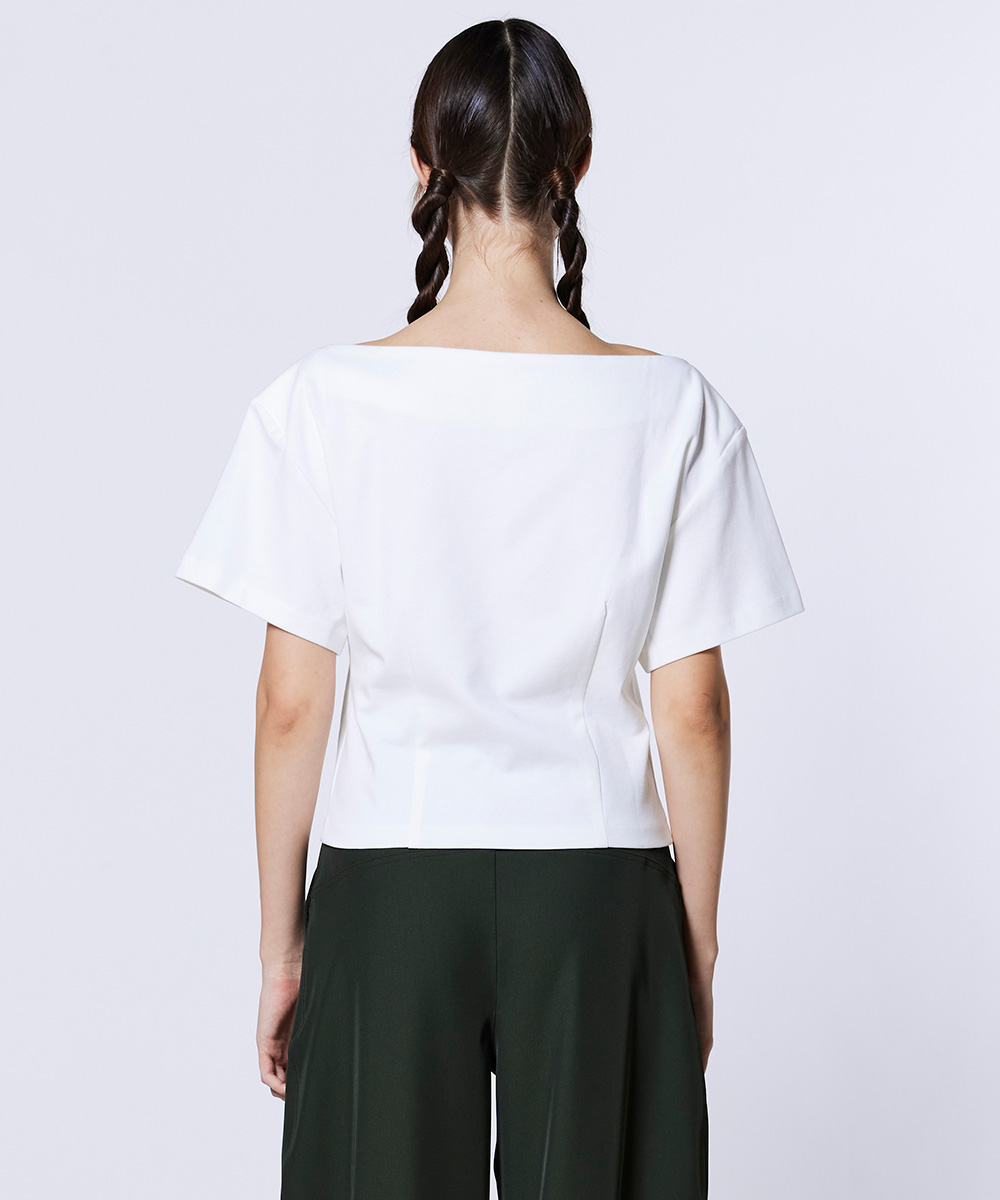 Sov. / ベアコットンボートネックトップス TOPS Night STORE | ダブル