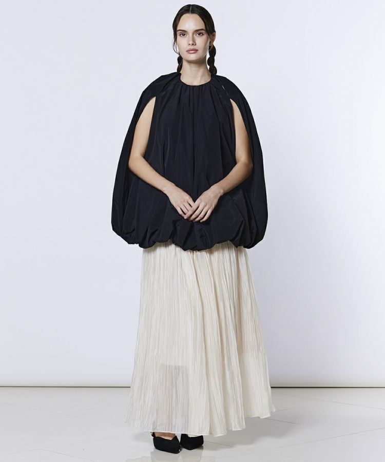 Sov. / タフタ ポンチョブラウス TOPS Night STORE | ダブル