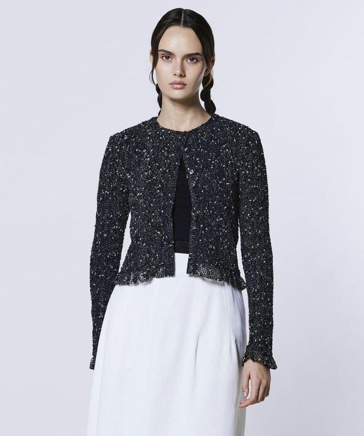 Sov. / メッシュシャーリングブラウス(予約) TOPS Night STORE