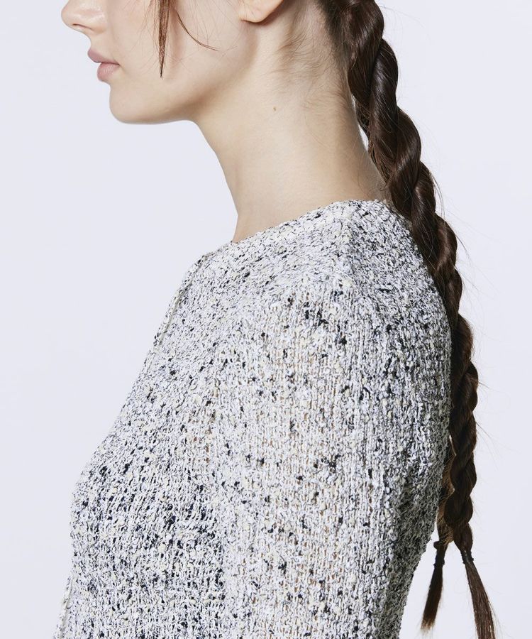 sov.シャーリングブラウス 36 Sov. / メッシュシャーリングブラウス(予約) TOPS Night STORE