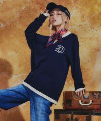 DSC / Dロゴ クロシェVニット TOPS Night STORE | ダブルスタンダード