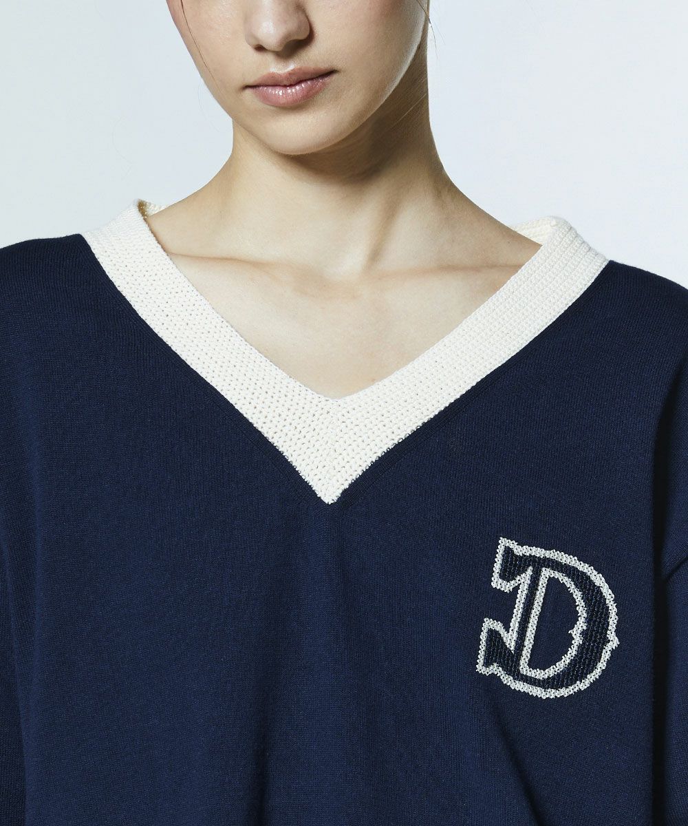 DSC / Dロゴ クロシェVニット TOPS Night STORE | ダブルスタンダード