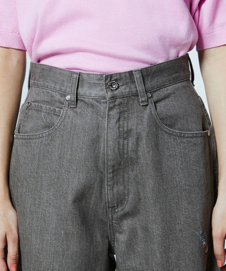 DSC / フェザー刺繍 デニムパンツ(予約) BOTTOMS Night STORE | ダブル